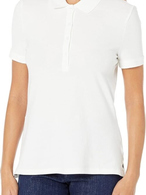Women's Loose-Fit Short-Sleeve Casual Polo Shirt