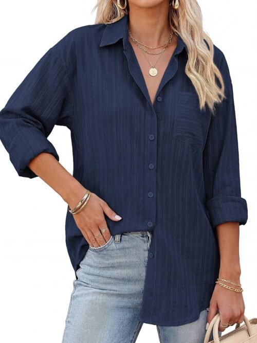 Satin-Finish Business Shirt